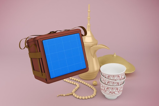 Eid 배달 모형의 3D 렌더링