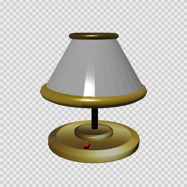 PSD 3d rendering of elegant bedroom lights