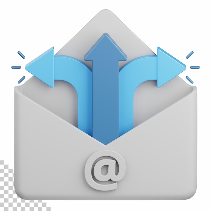 PSD 3d rendering email marketing isolated useful for seo website optimization network and other