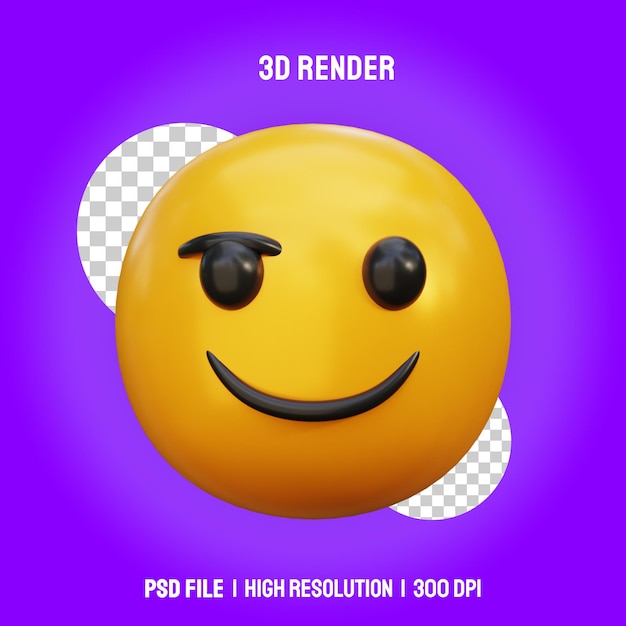 3d rendering emoticons