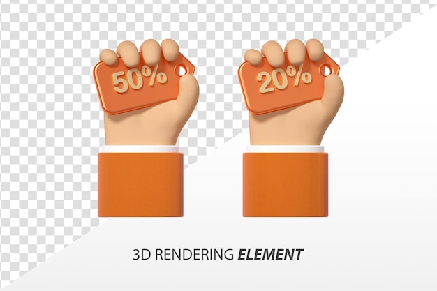 PSD elementi di promozione del festival di rendering 3d