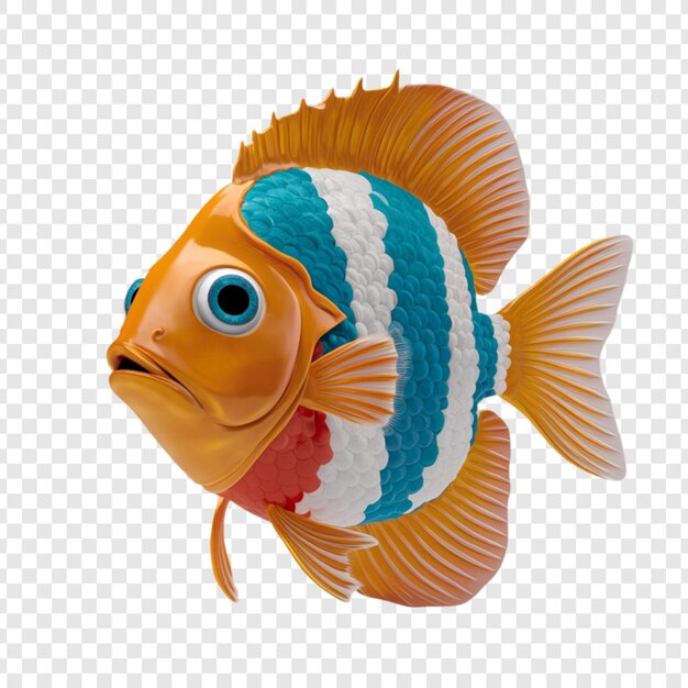 3d rendering of a fish isolated on transparent background