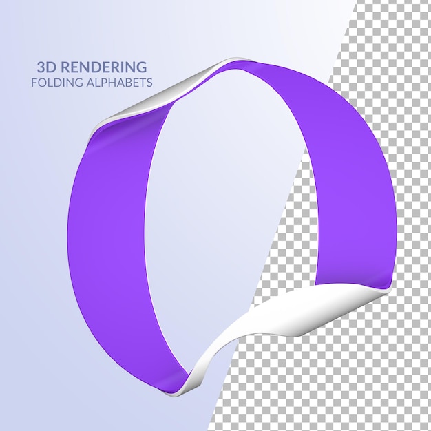 3d rendering of folded letters