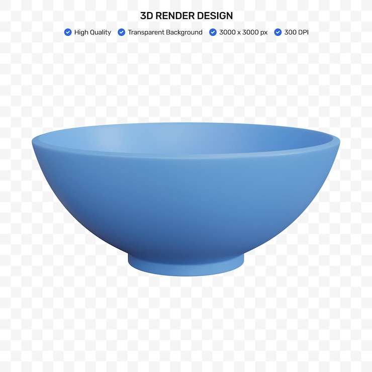 PSD 3d 映射食物碗的隔離方式