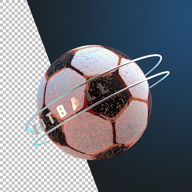 Rendering 3d di calcio torneo di calcio grafico