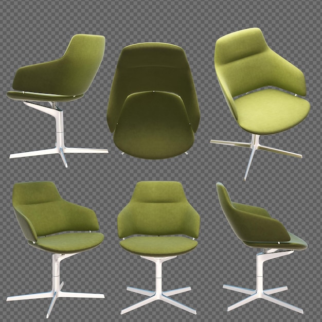 PSD 3d rendering furniture and accessory