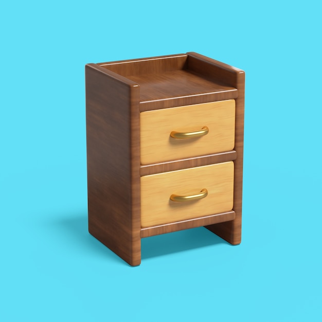 3D 渲染的家具图标