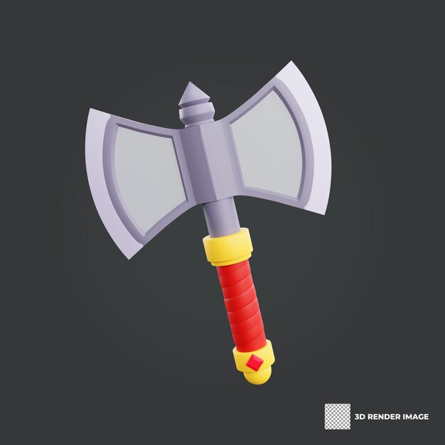 3d rendering game asset axe