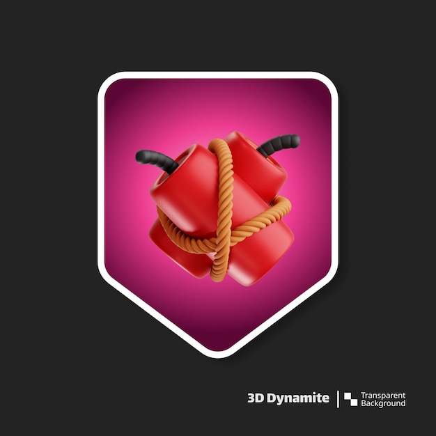 PSD 3d rendering game asset dynamite