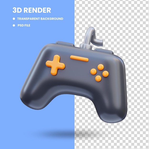 3d rendering game icon illustration, game tool game pad
