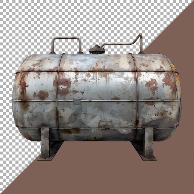 PSD 3d rendering of a gas tank on transparent background ai generated