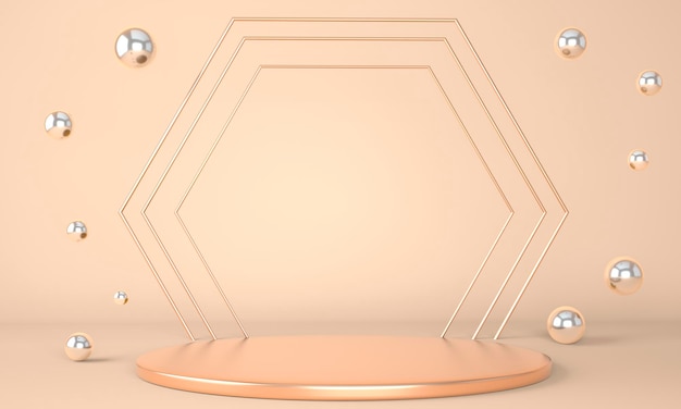 3d rendering of geometric shapes rendering