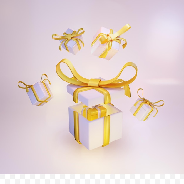 3d rendering gift box