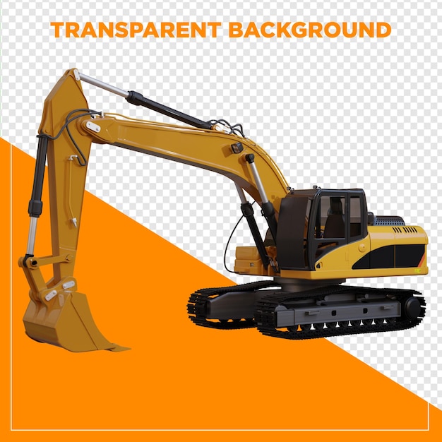 3d rendering graafmachine met doorzichtige achtergrond