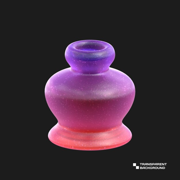 3d Rendering Gradyan Cam Soyut Geometrik Nesne