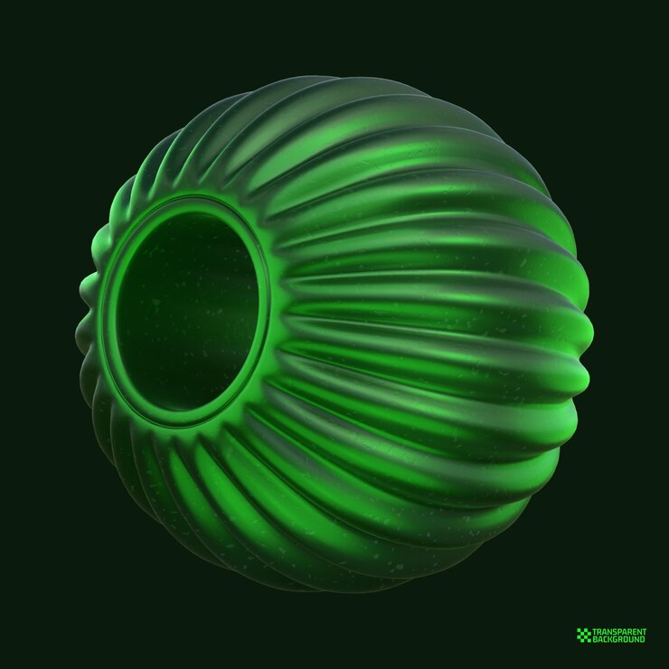 PSD 3d レンダリング緑の幾何学的形状