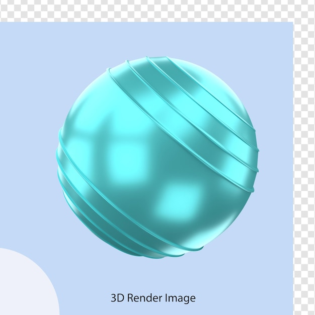 3d rendering of gym fitness ball