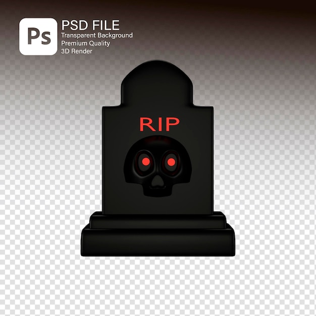 PSD 3d rendering for halloween design icon