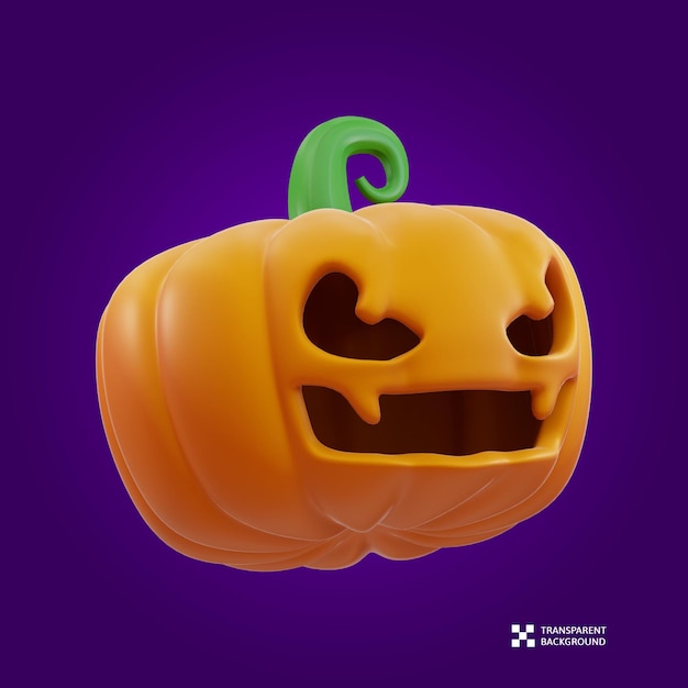 3d rendering halloween pumpkin illustration