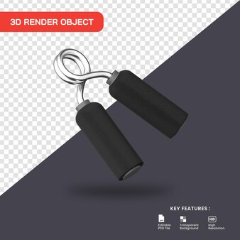 Icona della pinza della mano di rendering 3d