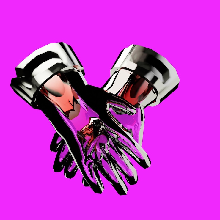 PSD 3d rendering hand