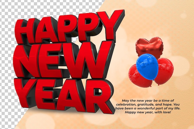 3d rendering happy new year 2024 gold 3d text effect banner design template