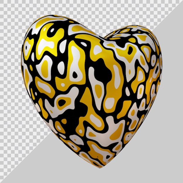 3d rendering of heart symbol balloon