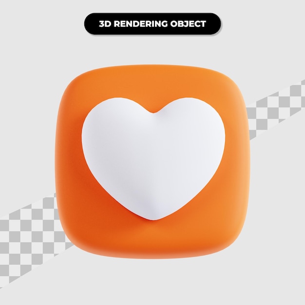 Rendering 3d dell'interfaccia utente del cuore