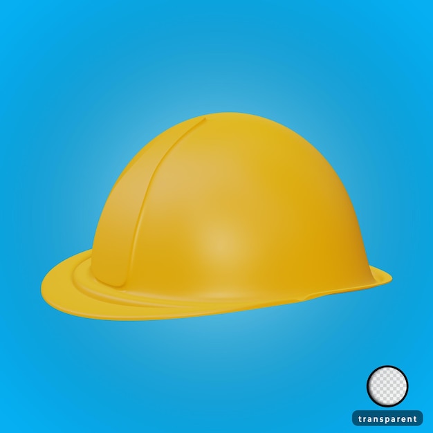 3d rendering helmet contractor equipment