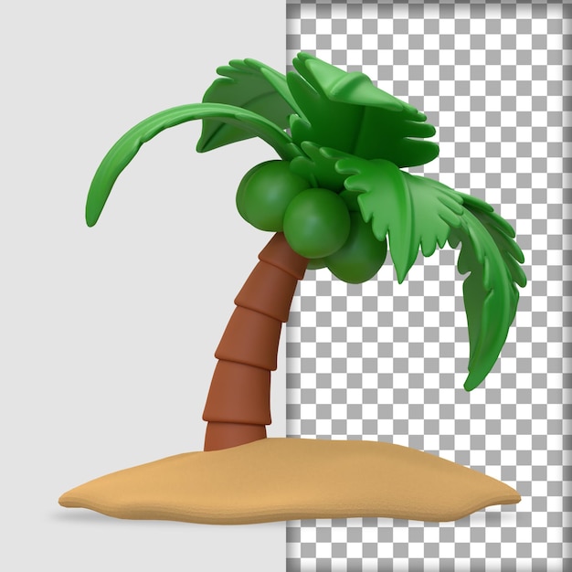 3d rendering ice cream cone summer 3d icon