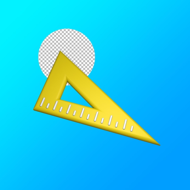 Значок 3D-рендеринга Back to School And Education Bundle сплошной цвет и градиент