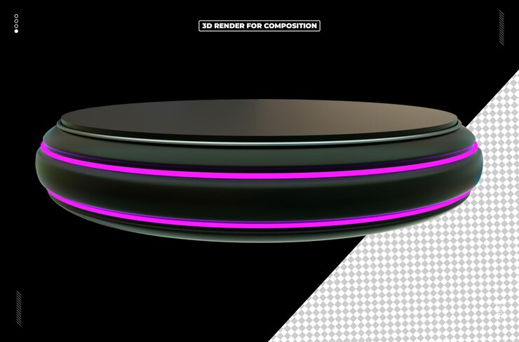 PSD 3d rendering icon stage sociale media