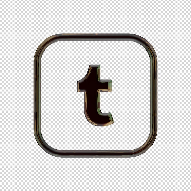 PSD 3d-rendering ikon blank sort