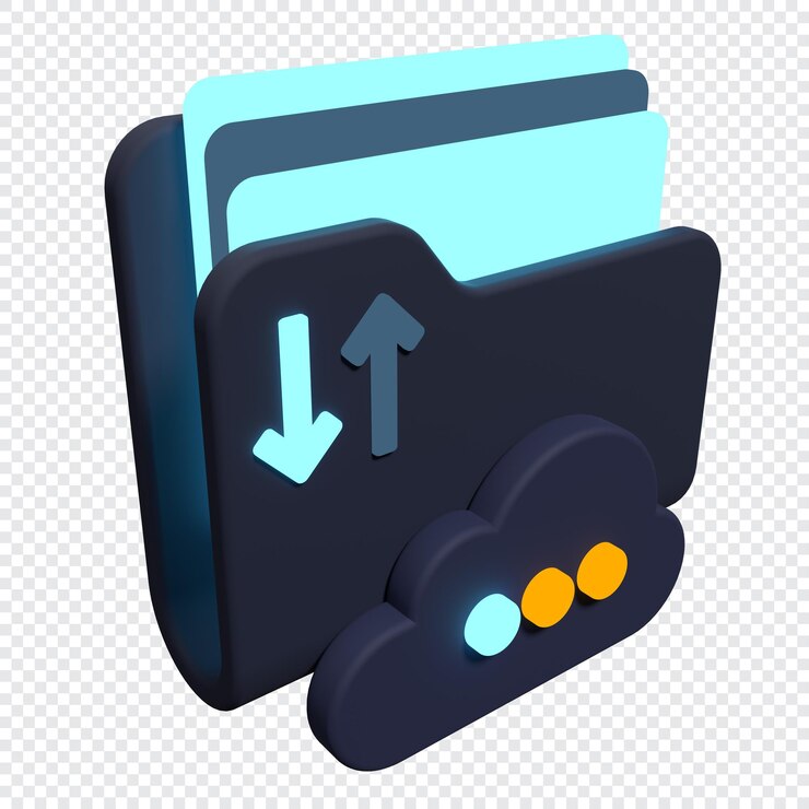 PSD 3d rendering illustration of folder icon with paper document simple paper folder icon folder 3d render icon 3d render illustration