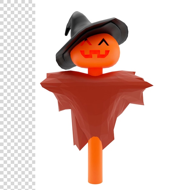 3d rendering or illustration Halloween Scarecrow