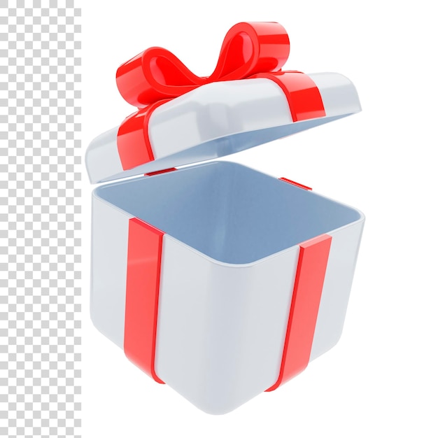 3d rendering or illustration open gift box