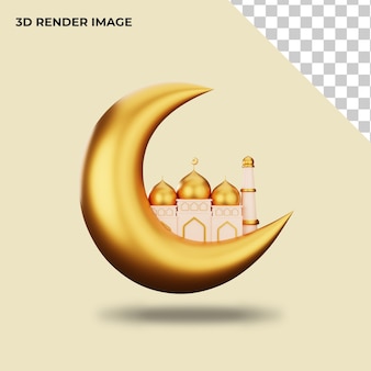 Rendering 3d della decorazione islamica