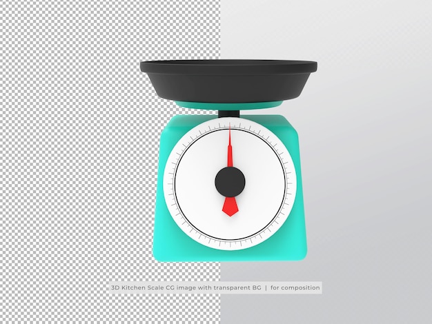 3d rendering isolated Kitchen Scale