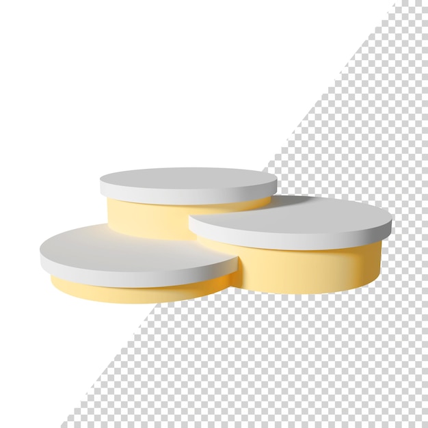 PSD 孤立した表彰台をレンダリングする3d