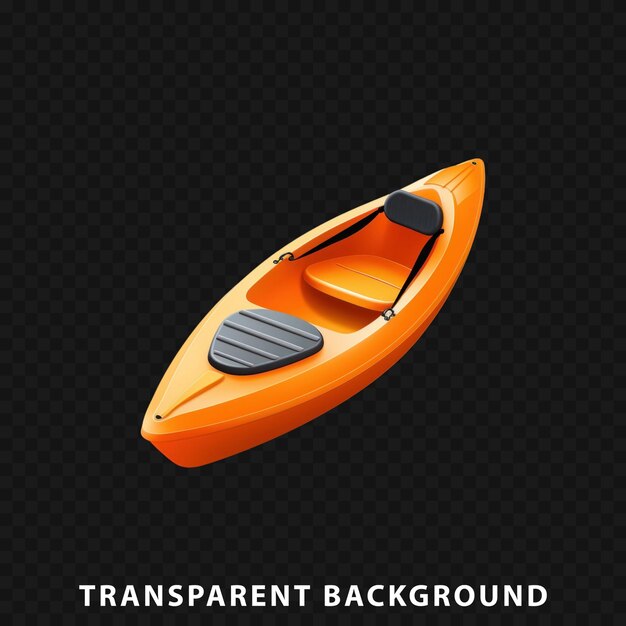 3d-rendering kayak geïsoleerd op transparante achtergrond