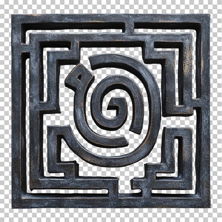PSD 3d rendering of the labyrinth is set against a transparent background