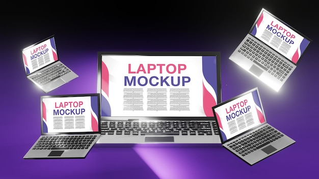 3D-rendering laptopmodel