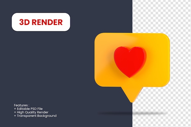 3d rendering like icon isolated