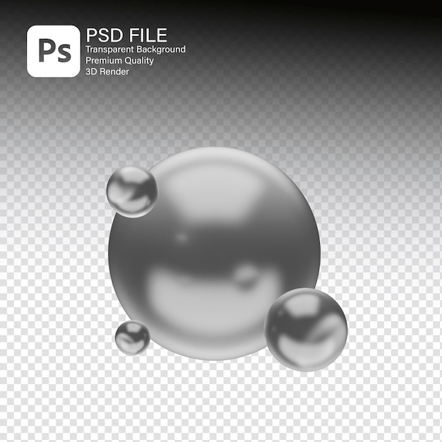 3D レンダリングの液体バブル