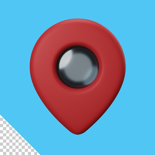 3d rendering location isolated useful for user interface apps and web design illustration