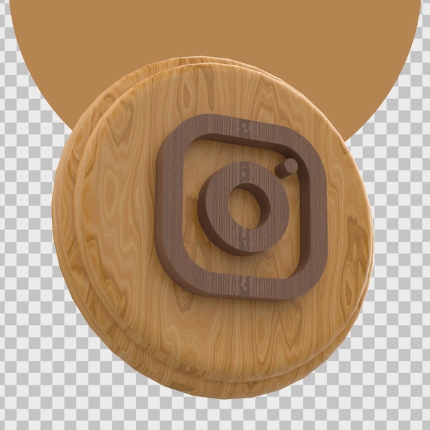 PSD rendering 3d del logo di instagram