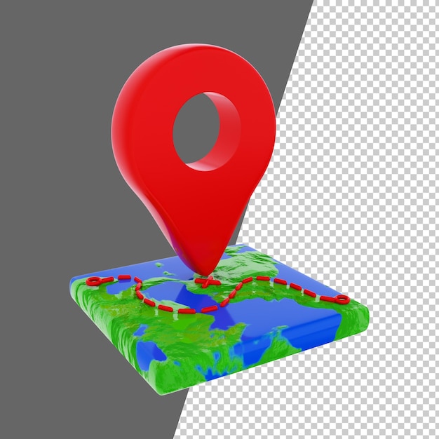 Rappresentazione 3d della mappa