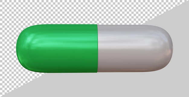 3d rendering of medical capsule with modern style