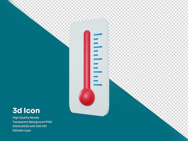 3d-rendering medische thermometer geïsoleerde illustratie