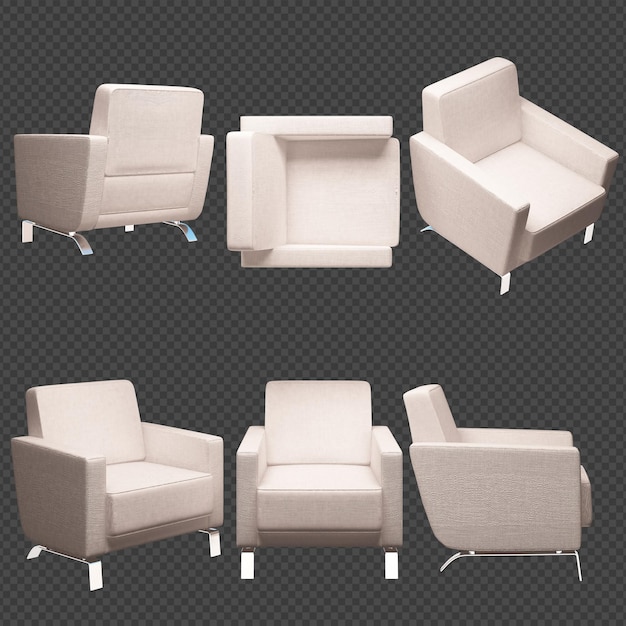 3D-rendering Meubels en accessoires